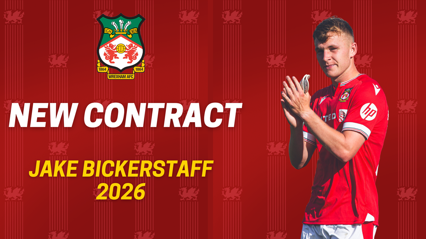 Jake Bickerstaff renova com o Wrexham por mais duas temporadas